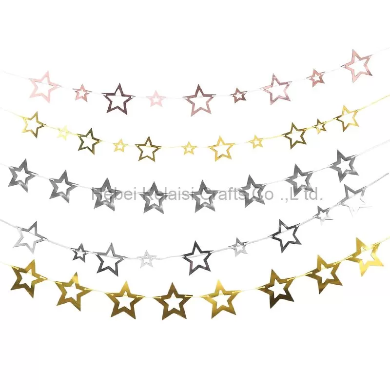 Star Garland Party Paper Banner Decoration