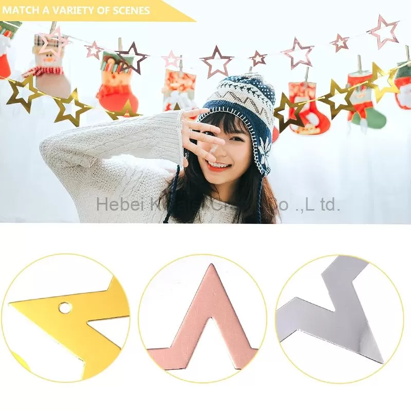 Star Garland Party Paper Banner Decoration