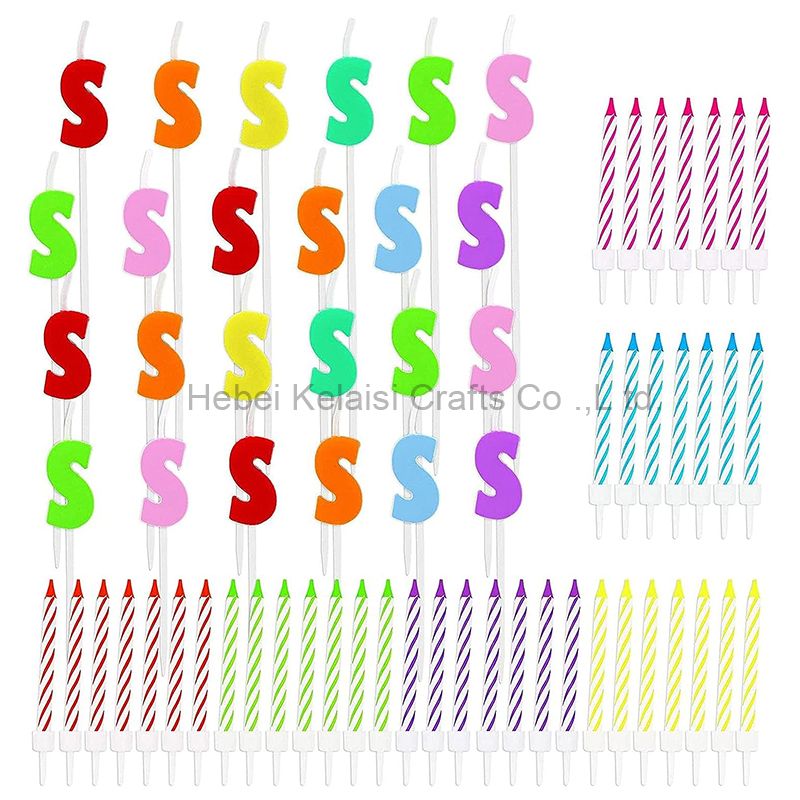 Colorful Alphabet Birthday Candles