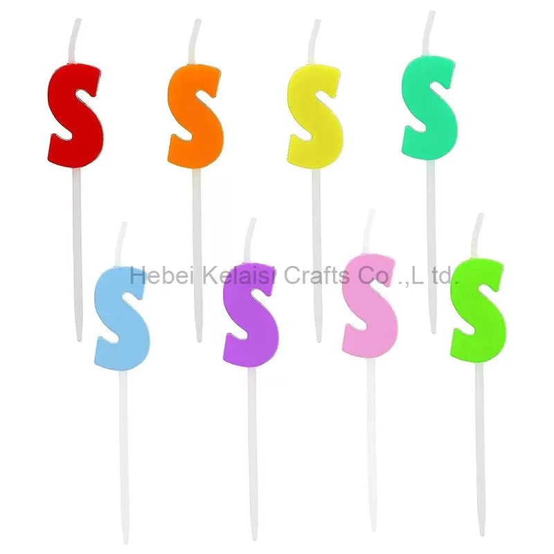 Colorful Alphabet Birthday Candles