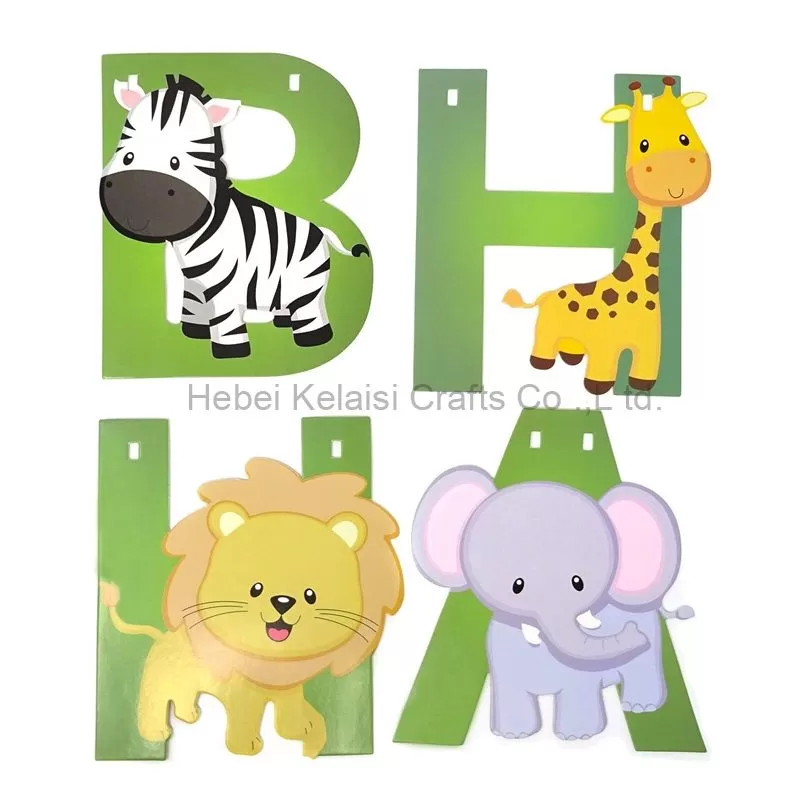 Safari Jungle Themed Birthday Party Banner