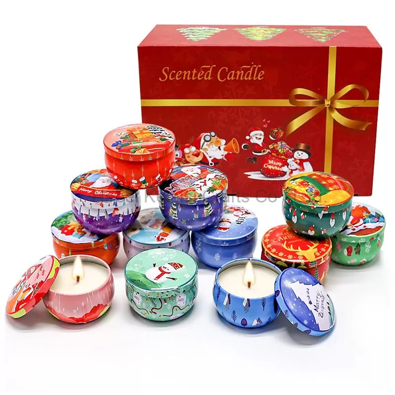 12 Packs scented candle gift set