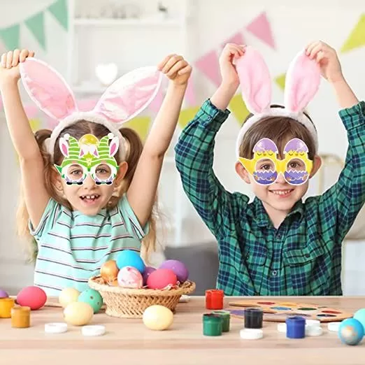 Egg Bunny Easter Glasses
