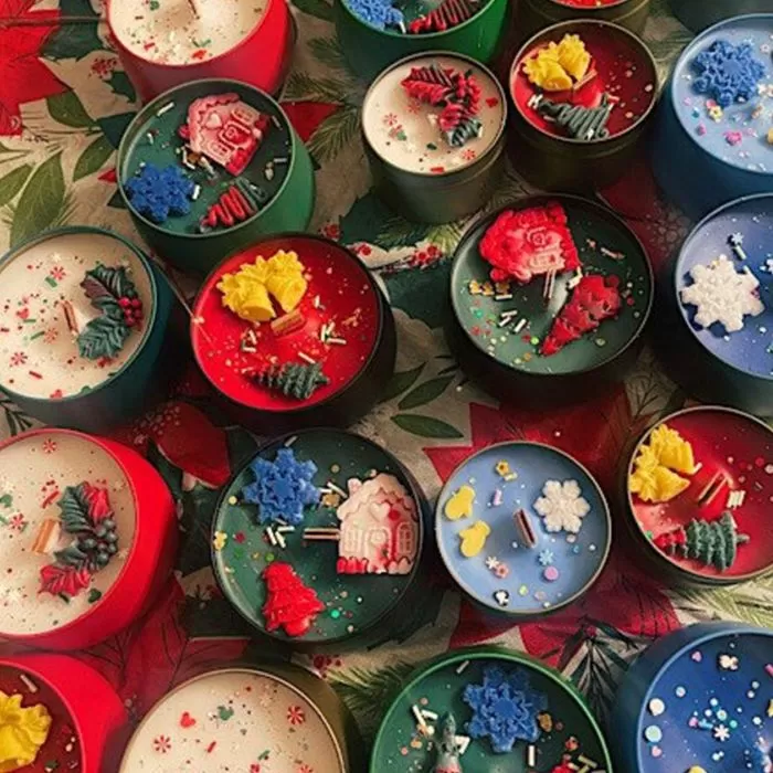 Collection 4 Hand-Poured Holiday Scenery Candles