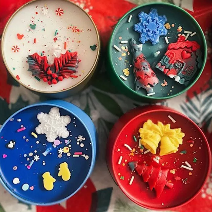 Collection 4 Hand-Poured Holiday Scenery Candles