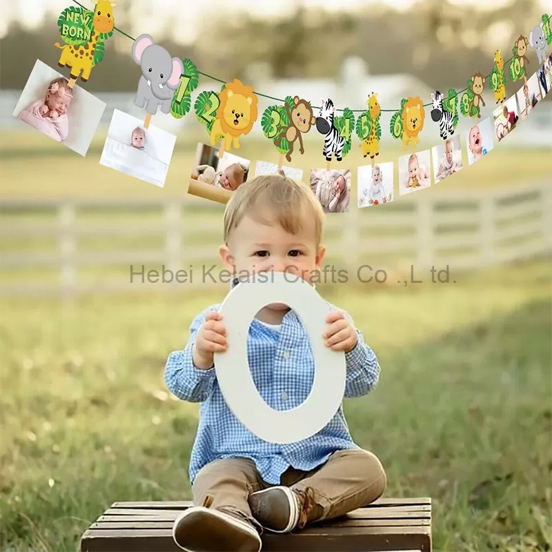 baby farm animal party photo banner