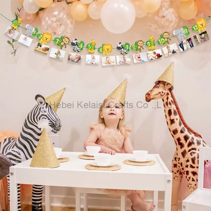 baby farm animal party photo banner