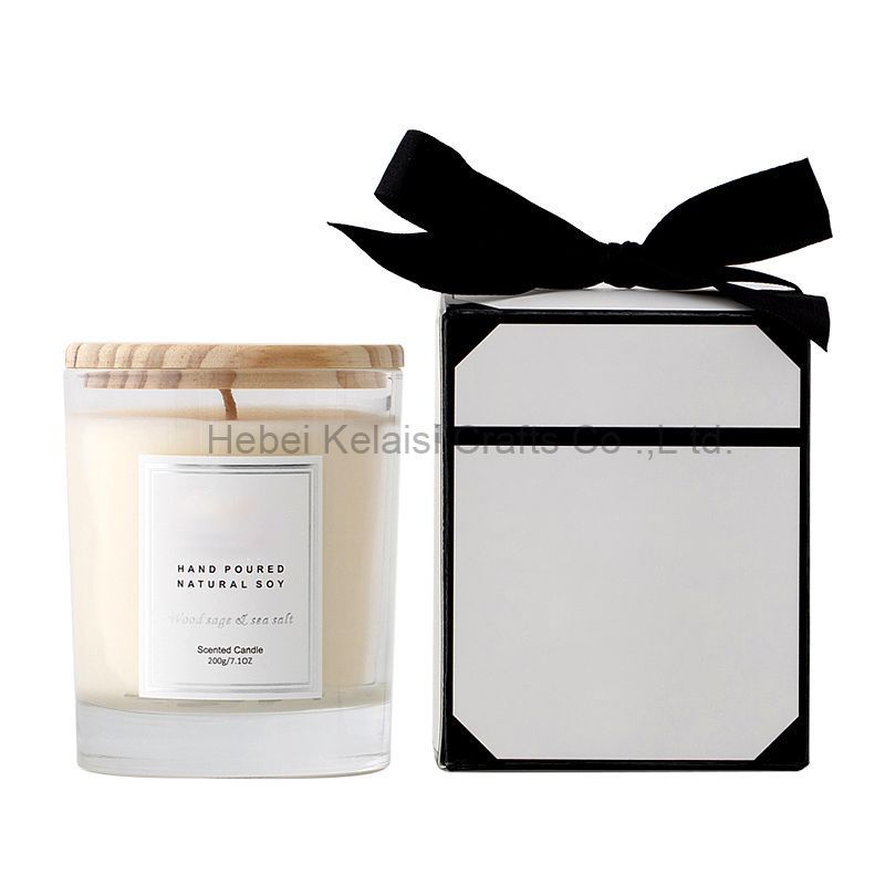 White Glass Jar Scented Gift Candle