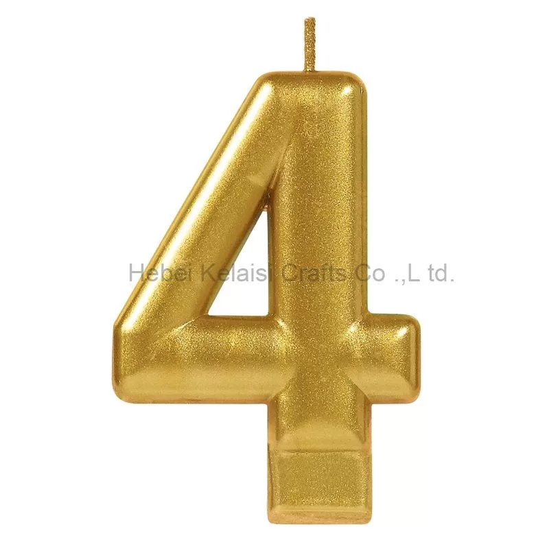 Fancy cake decoration number annual birthday candle