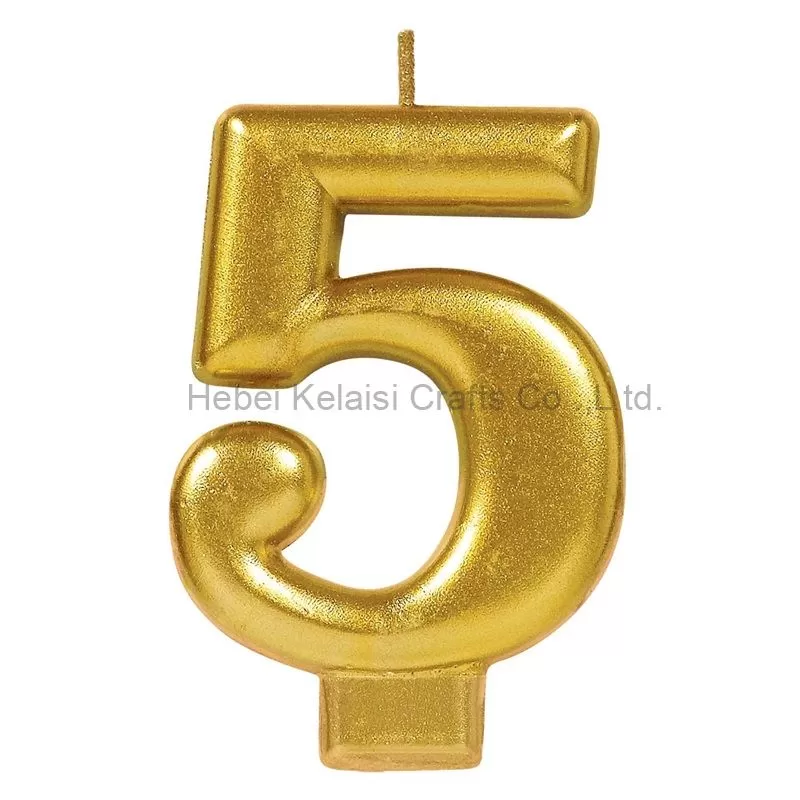 Fancy cake decoration number annual birthday candle