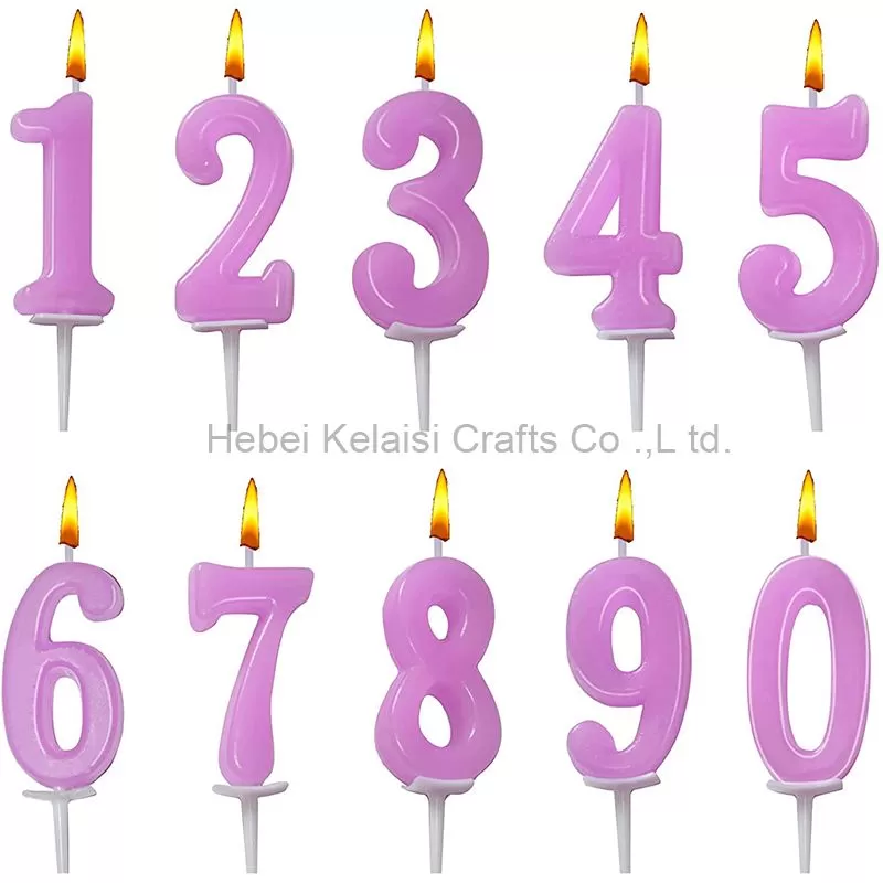 Paint Craft Number Shape Birthday Candle