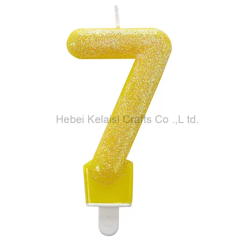 Wholesale GLITTER CANDLE NUMBER 0-9