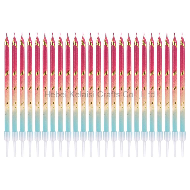 Wholesale Multi-Colored Birthday Spiral Cake Candle