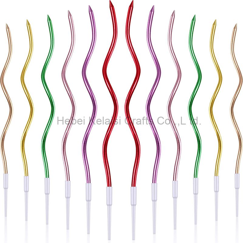 Special Design Spiral Cake Happy Birthday Stick Candle