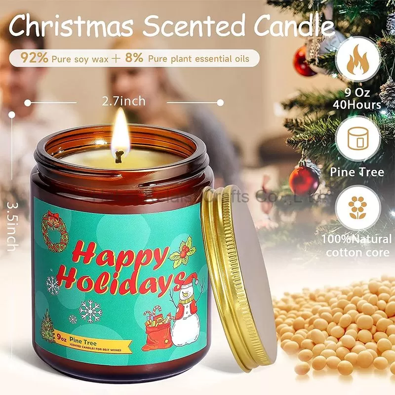 Christmas Scented Candles Gifts Sets for Women