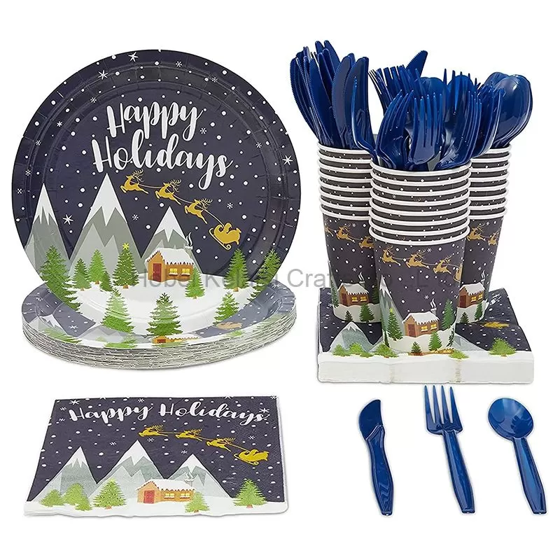 Happy Holidays Dinnerware Set