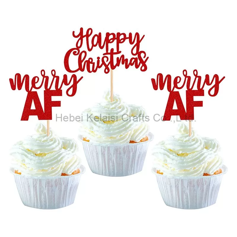 NEW Acrylic Cake Toppers Merry Christmas Cake Toppers