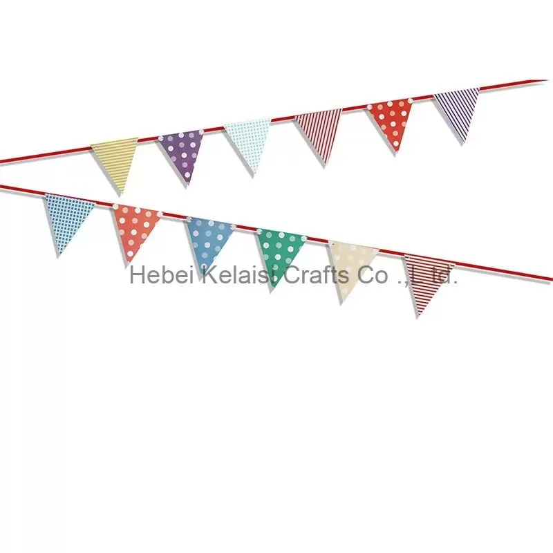 Birthday Party Colorful Decoration String Triangular Banner