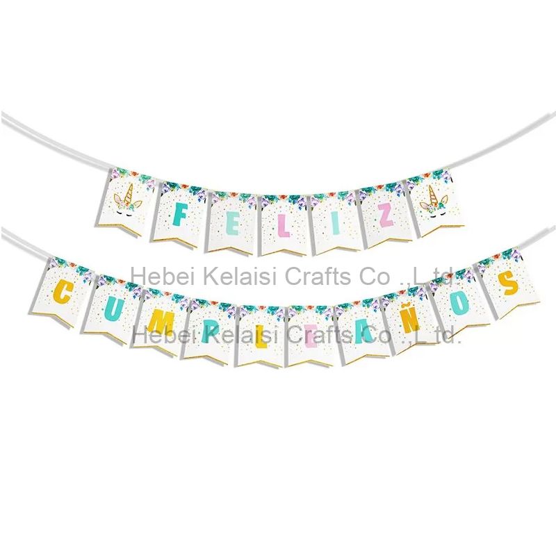 Unicorn Themed Party Favors Decorations Banner
