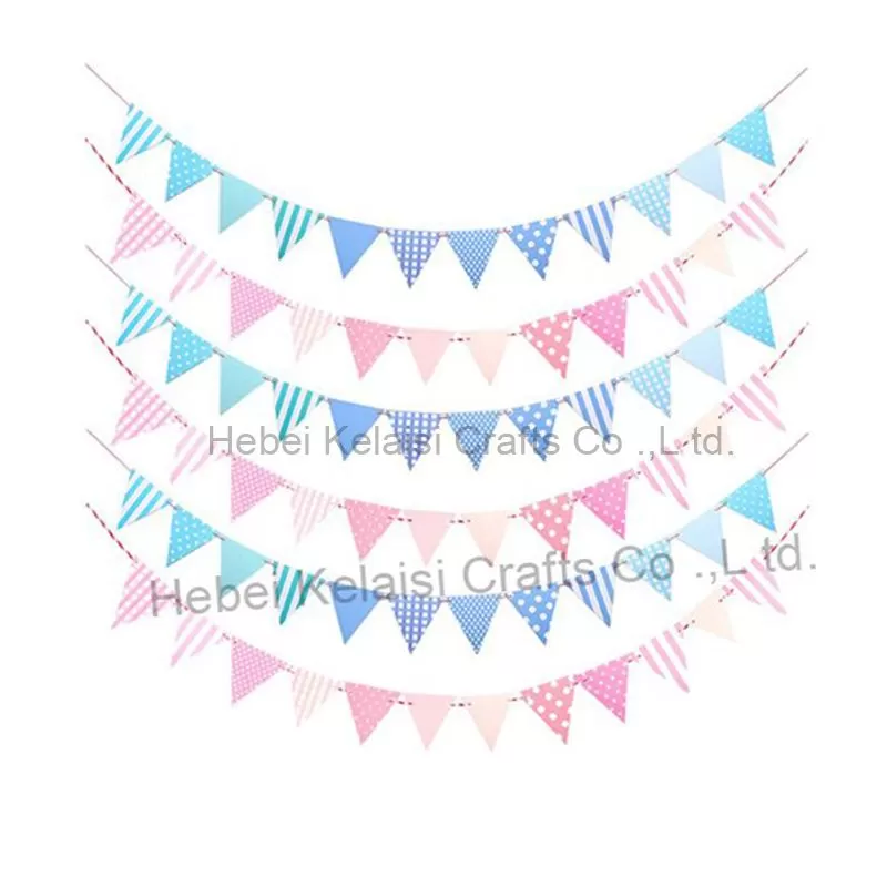 buntings and banner for party