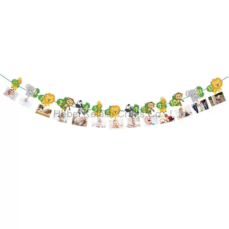 baby farm animal party photo banner