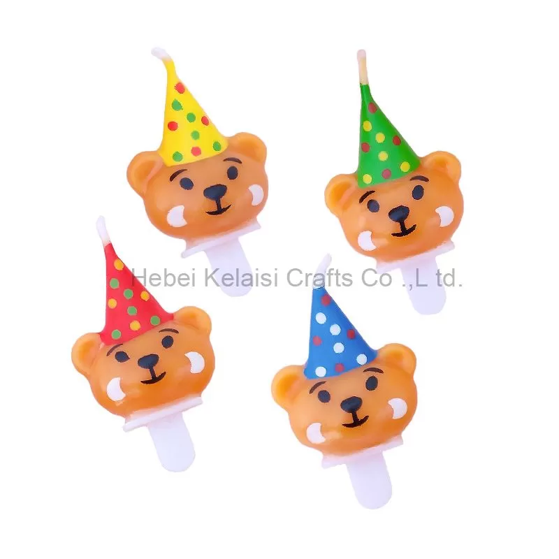 Bear shape birthday candle