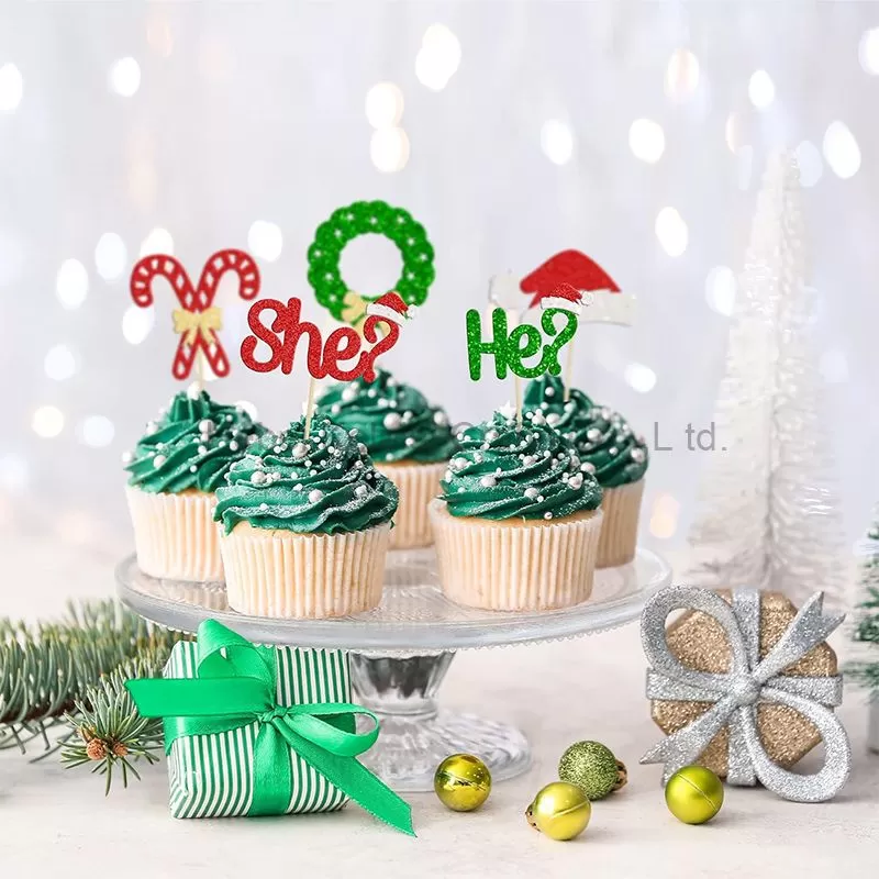 Most Popular Christmas glitter cake topper