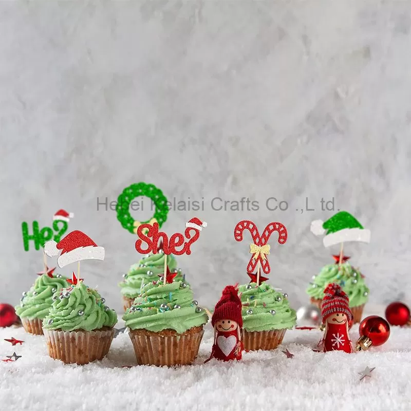 Most Popular Christmas glitter cake topper