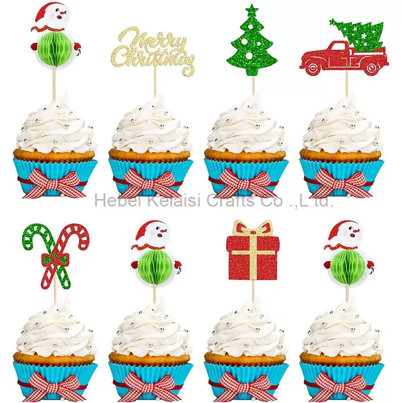 Christmas Tree Truck Cupcake Toppers