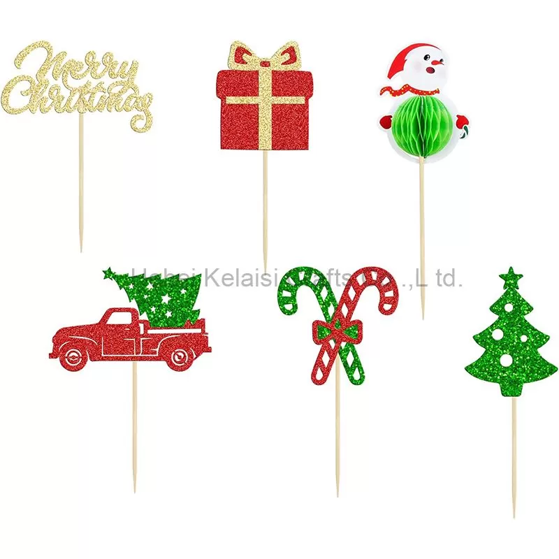 Christmas Tree Truck Cupcake Toppers