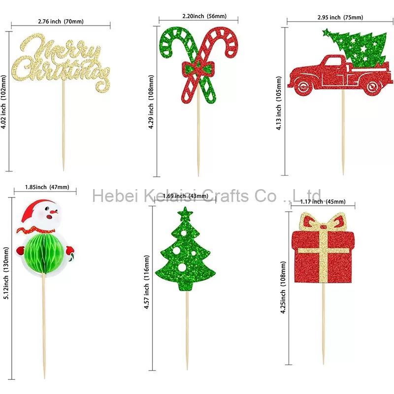 Christmas Tree Truck Cupcake Toppers