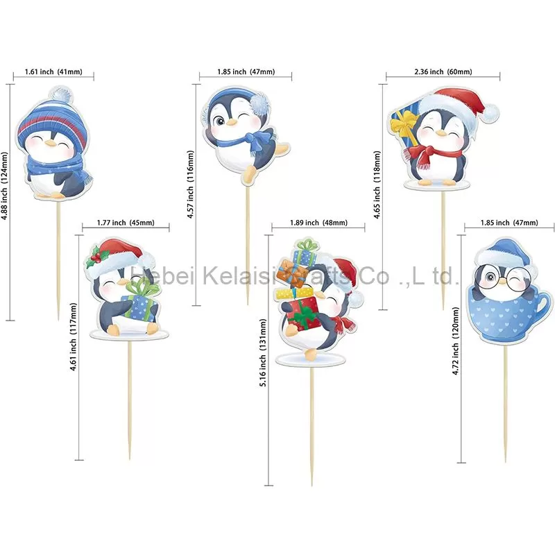 Penguins Cupcake Toppers