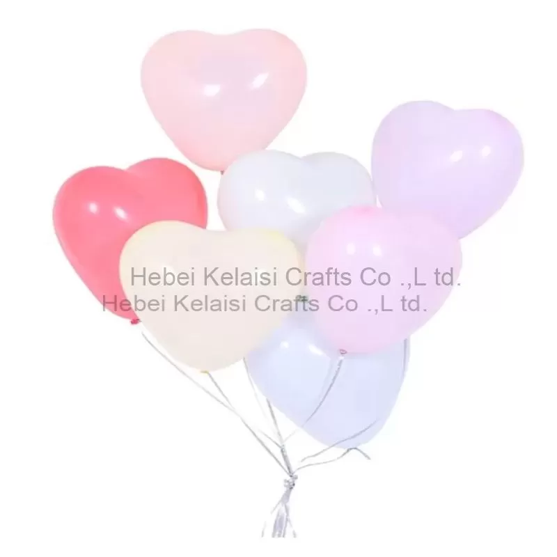 Macaron color Heart Latex Balloons