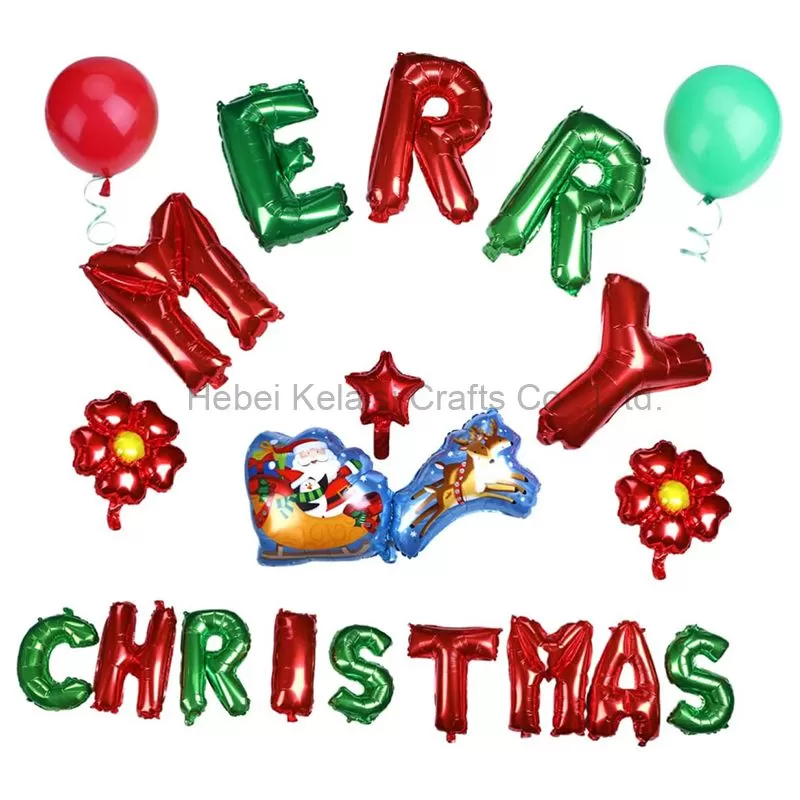 Merry Christmas Decorations Balloon Set