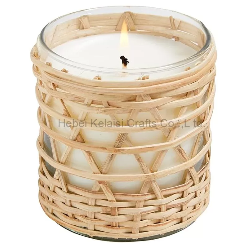 Naturals Eucalyptus Bamboo Wrapped Candle