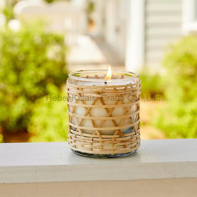 Naturals Eucalyptus Bamboo Wrapped Candle