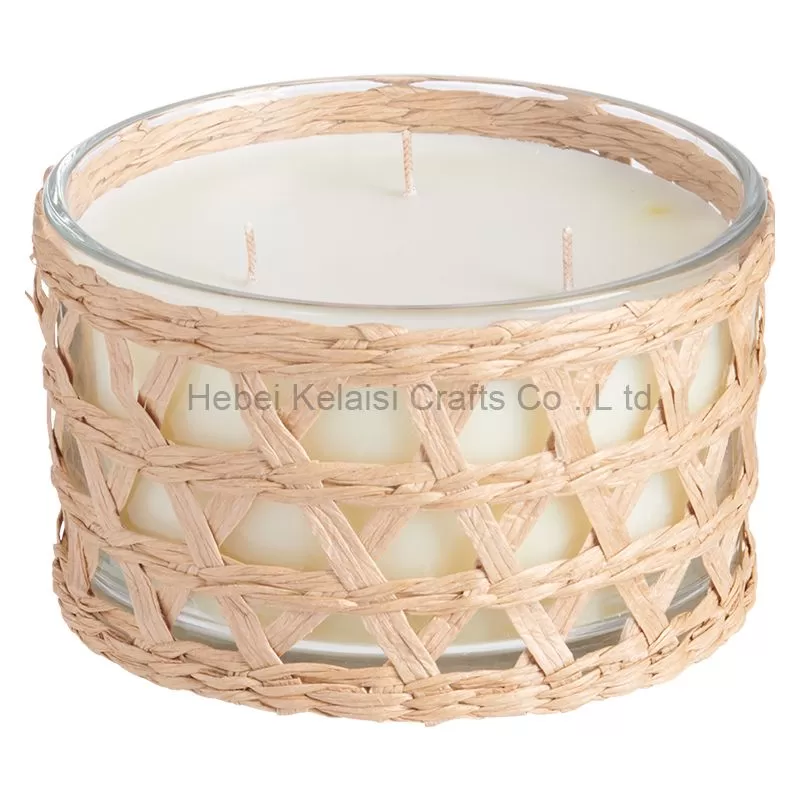 Naturals Eucalyptus Bamboo Wrapped Candle