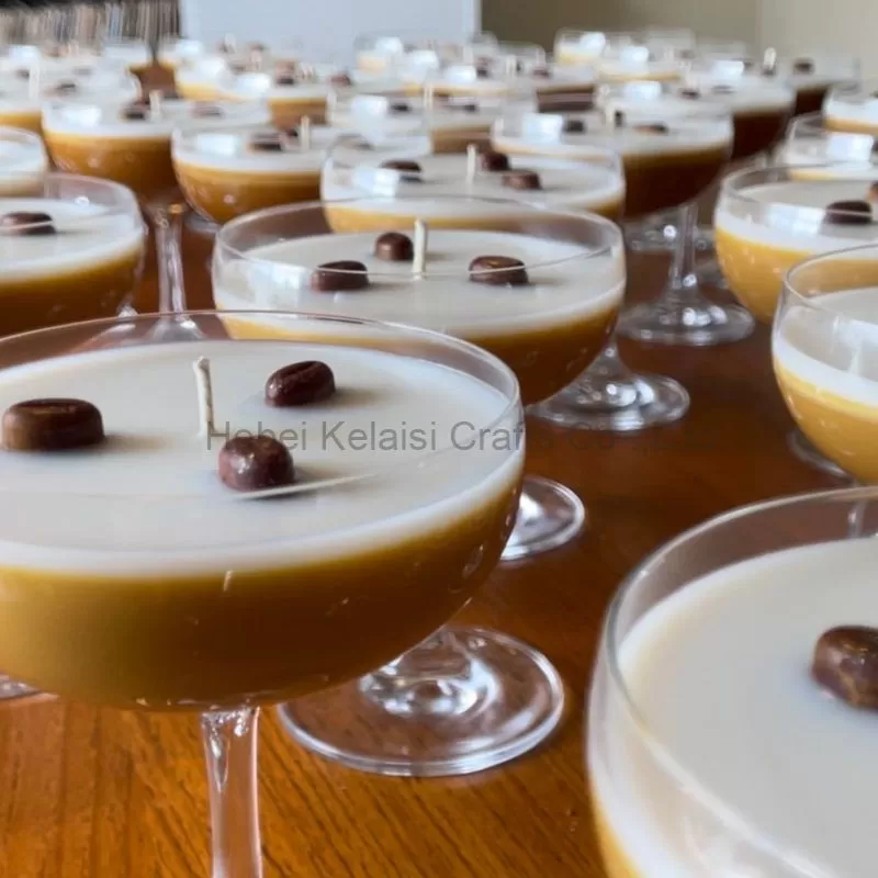 Espresso Martini Glass Glitter Candle