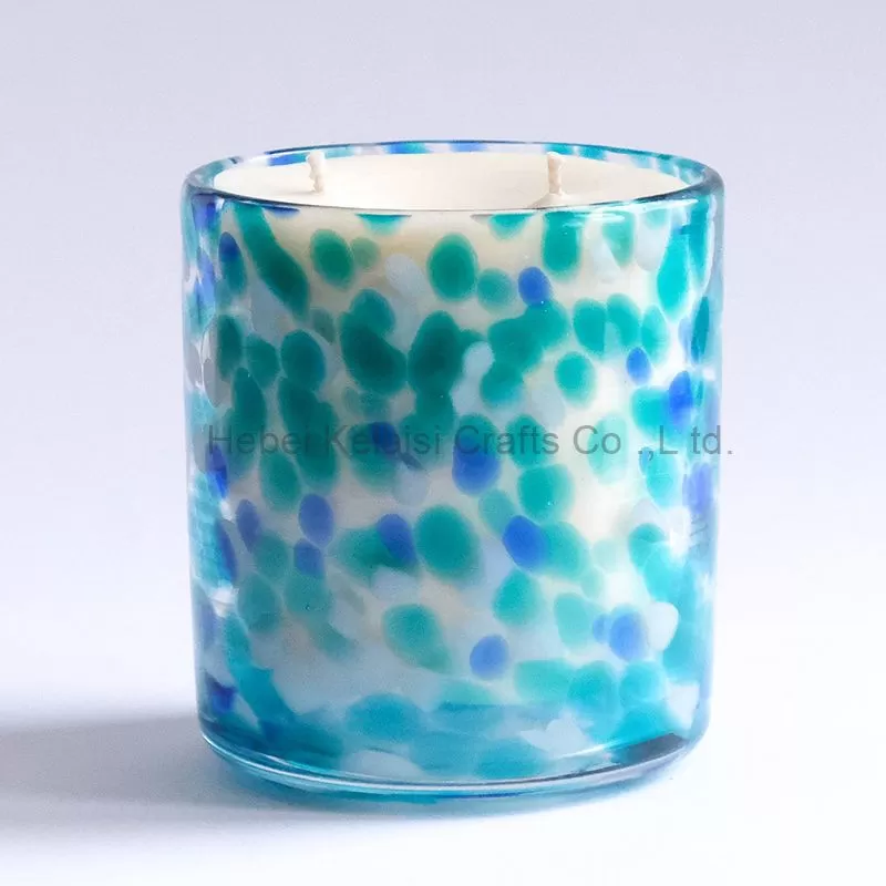 Natural Custom leopard print Soy Wax Scented Candle