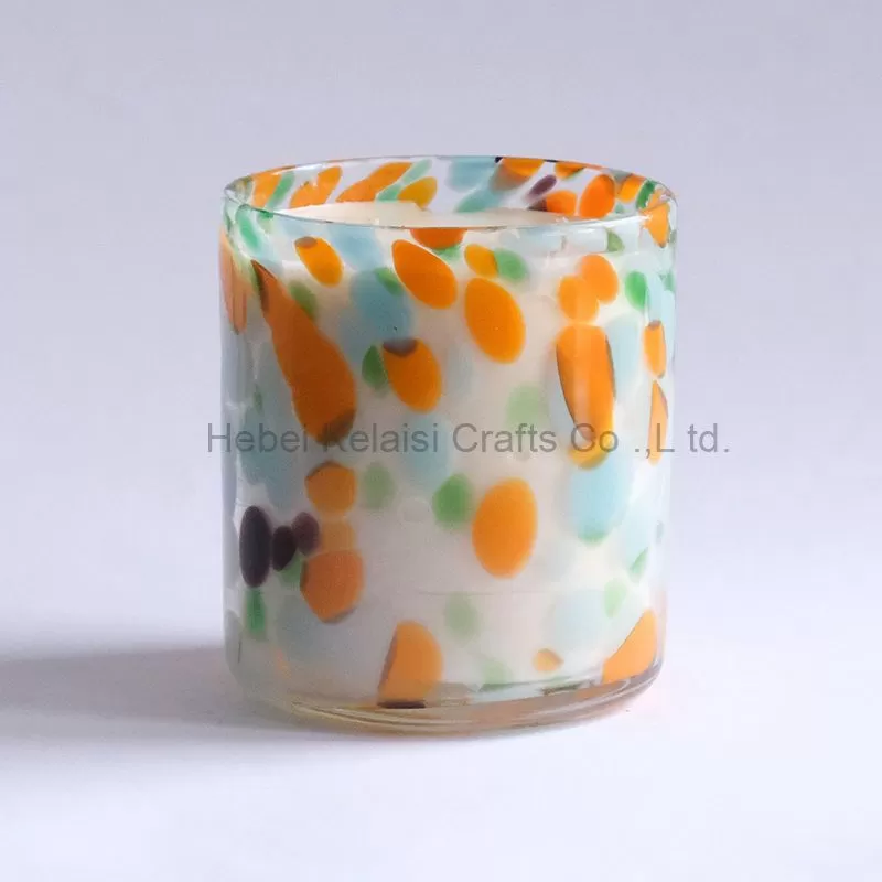 Natural Custom leopard print Soy Wax Scented Candle
