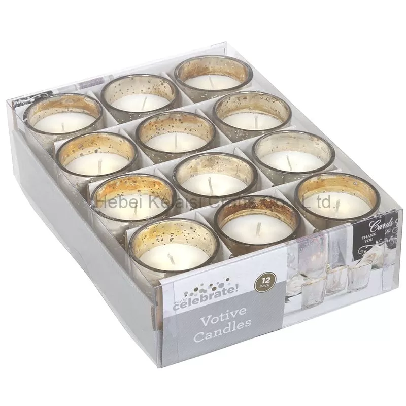 Silvery Christmas Customize Luxury Home Decoration Candle