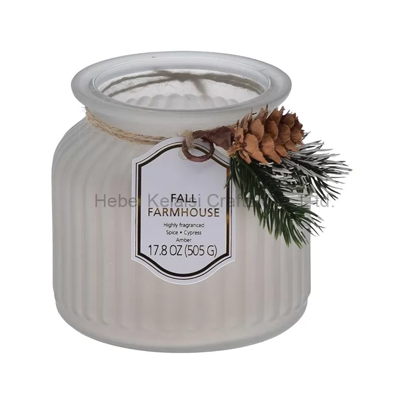 Thickness Glass Jar 2 Wick Scented Candles