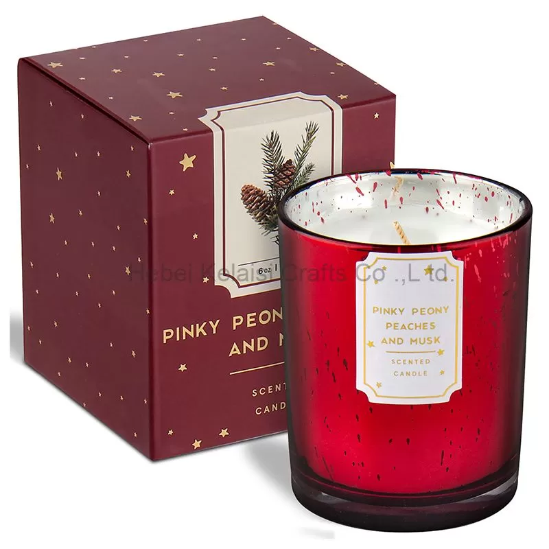 Starry frosted glass scented candle