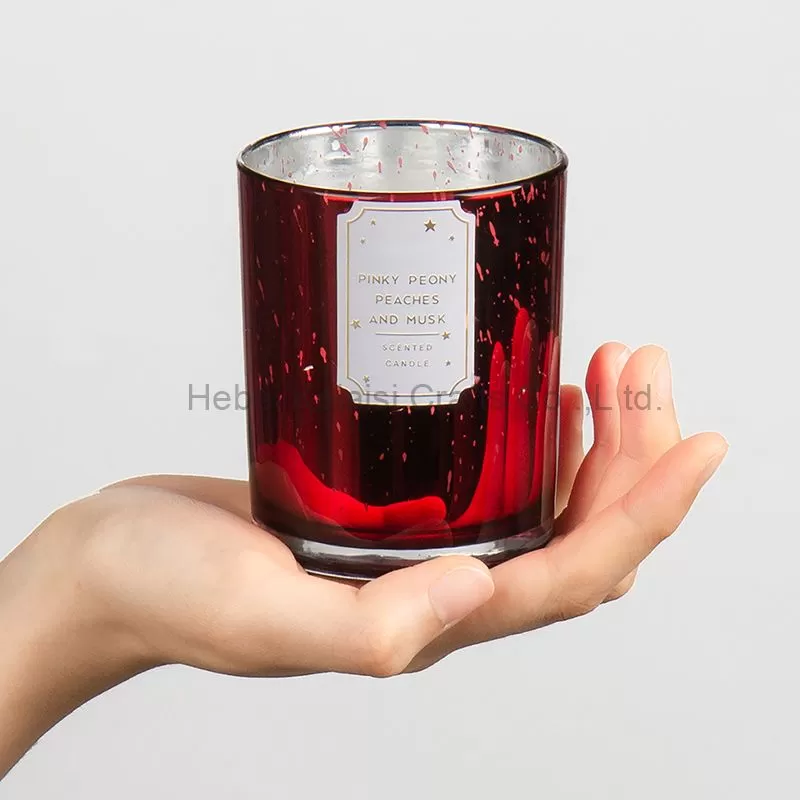 Starry frosted glass scented candle