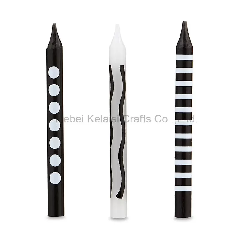 Great Value Black and White Birthday Candles