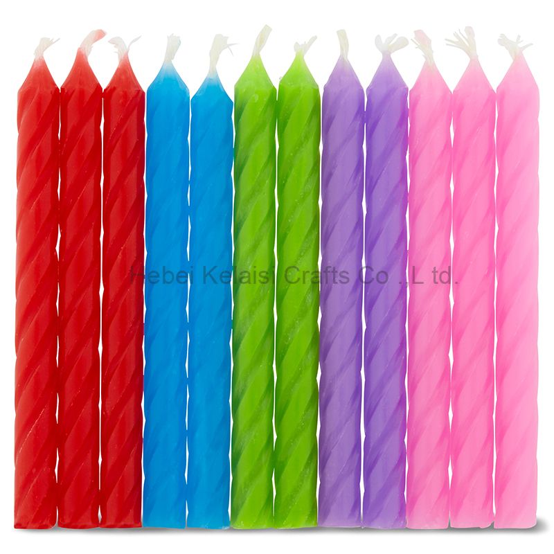 Colored Spiral Candle