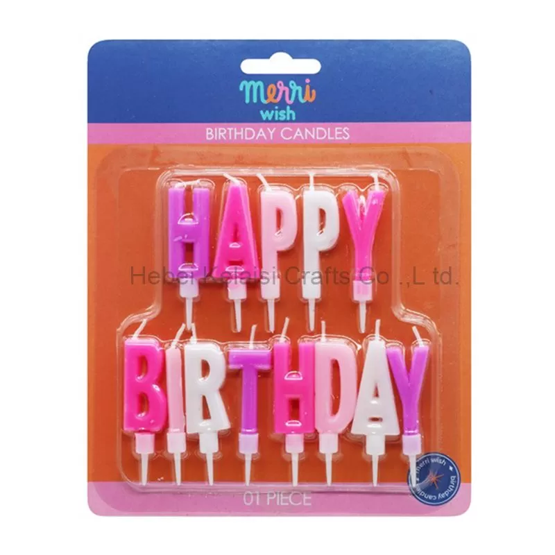 Happy Birthday letter Cake Topper Birthday Candles