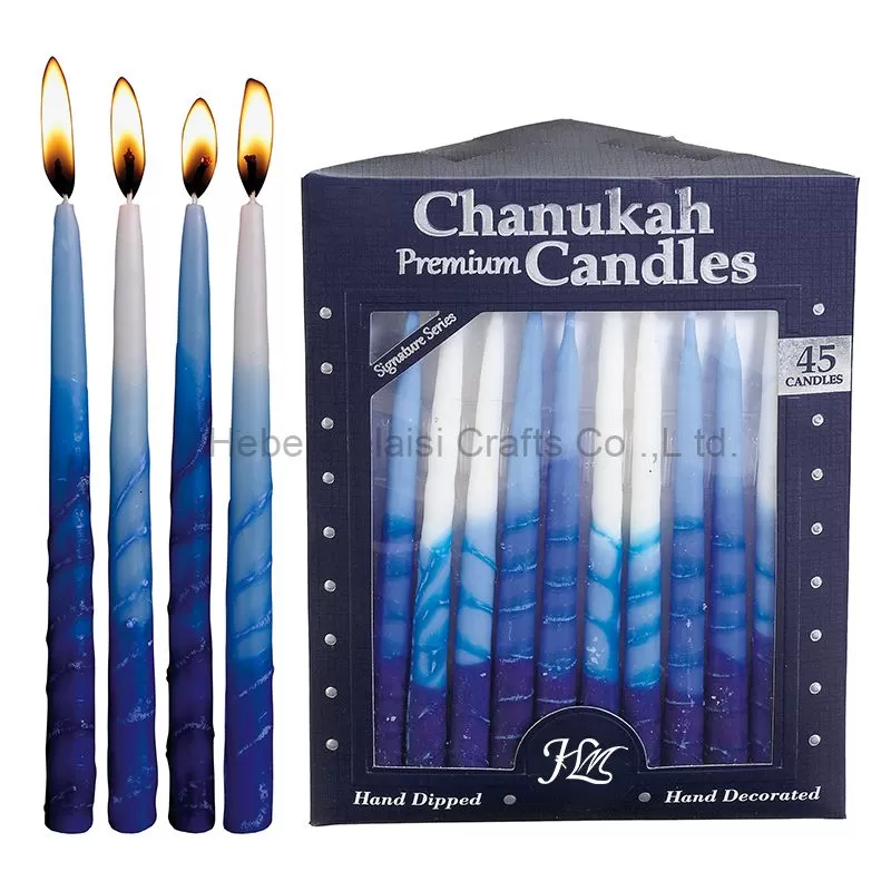 Hand-made Multicolor Chanukah Candles