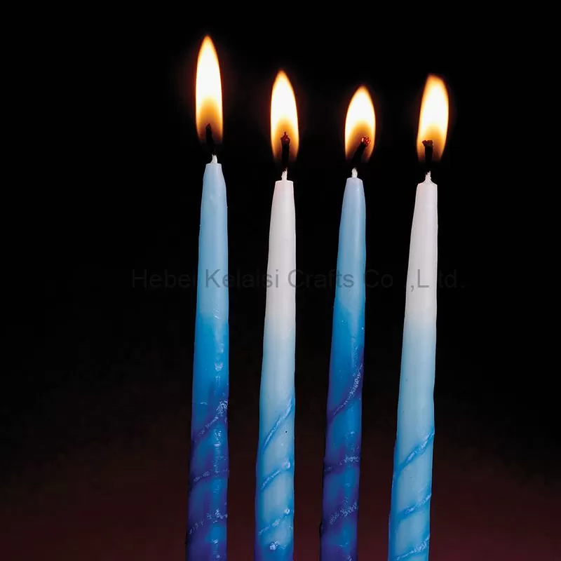 Hand-made Multicolor Chanukah Candles