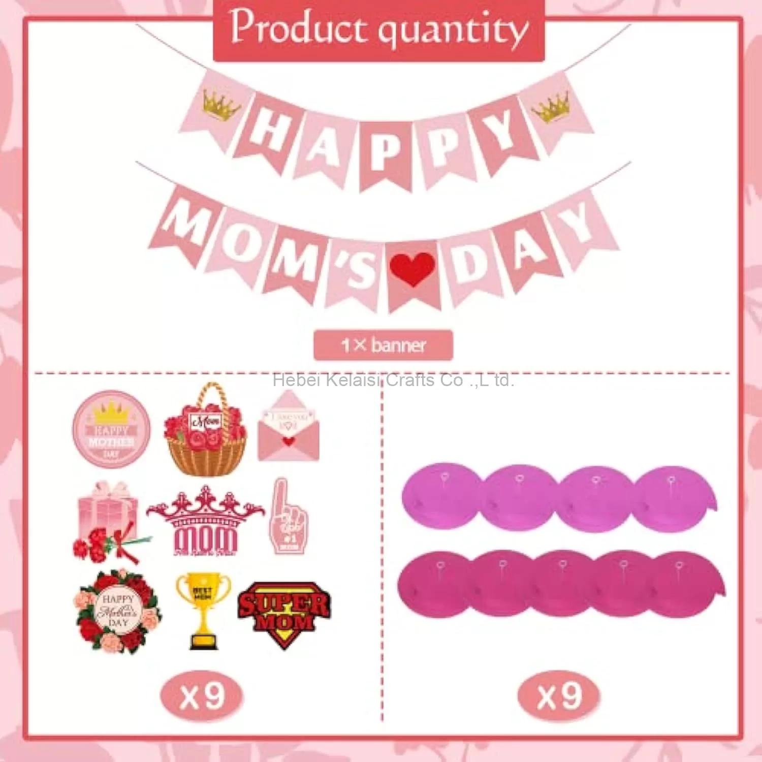Mother's Day Hanging Decorations Party Supplies
